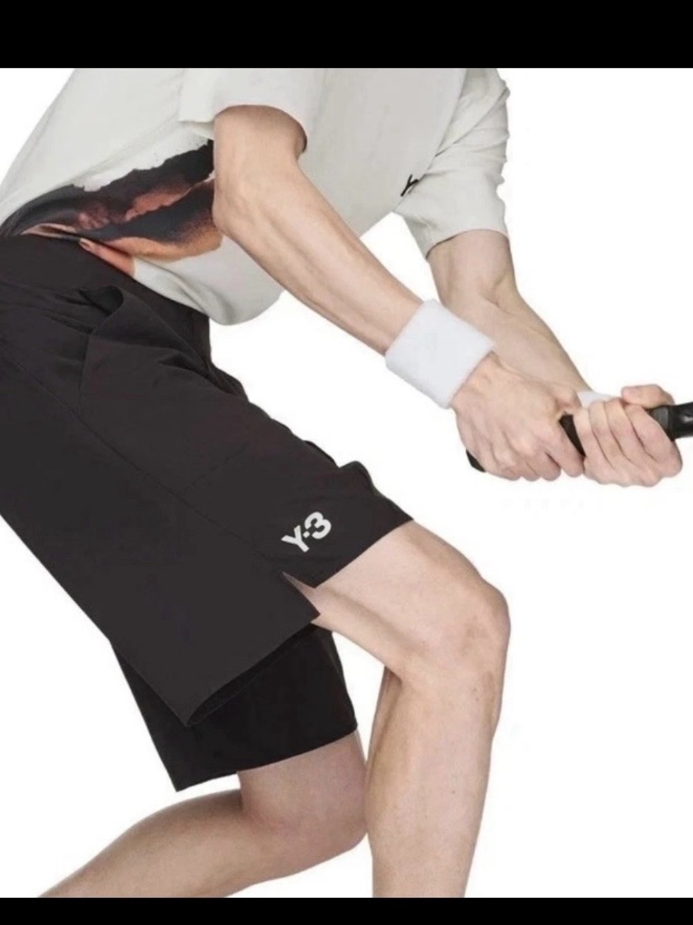 Y-3 adidas Tennis Pro Ergo Black Tennis Stretch Shorts Mens JY4854 new